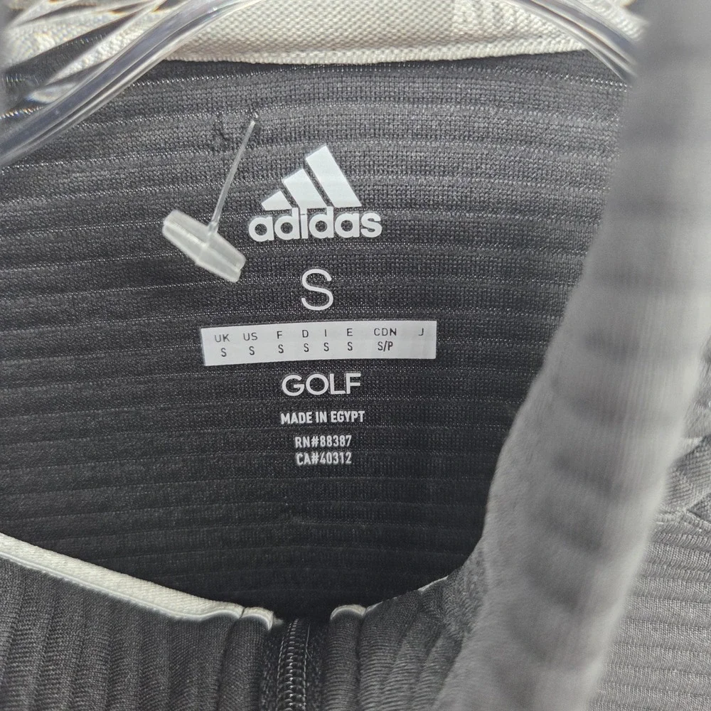Adidas Womens Golf Ribbed‎ Full Zip Jacket Black Size Small New NWT